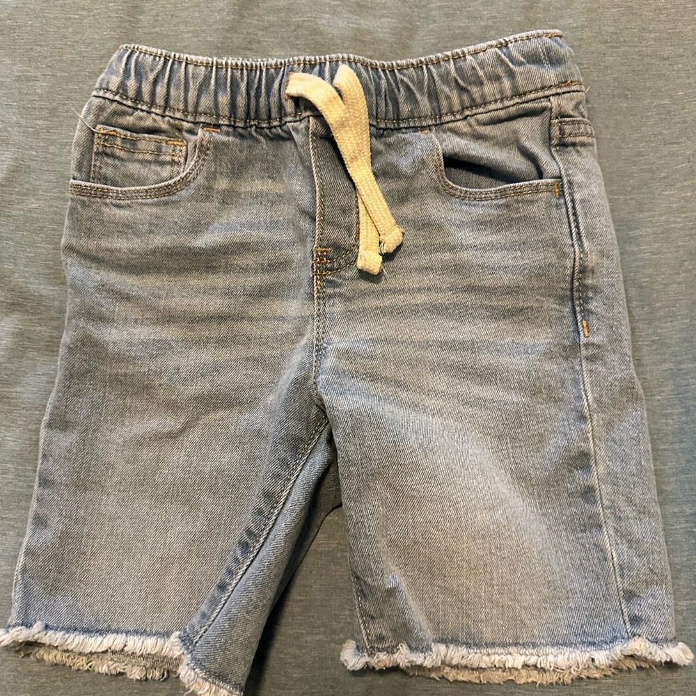Kids Denim Shorts with Drawstring